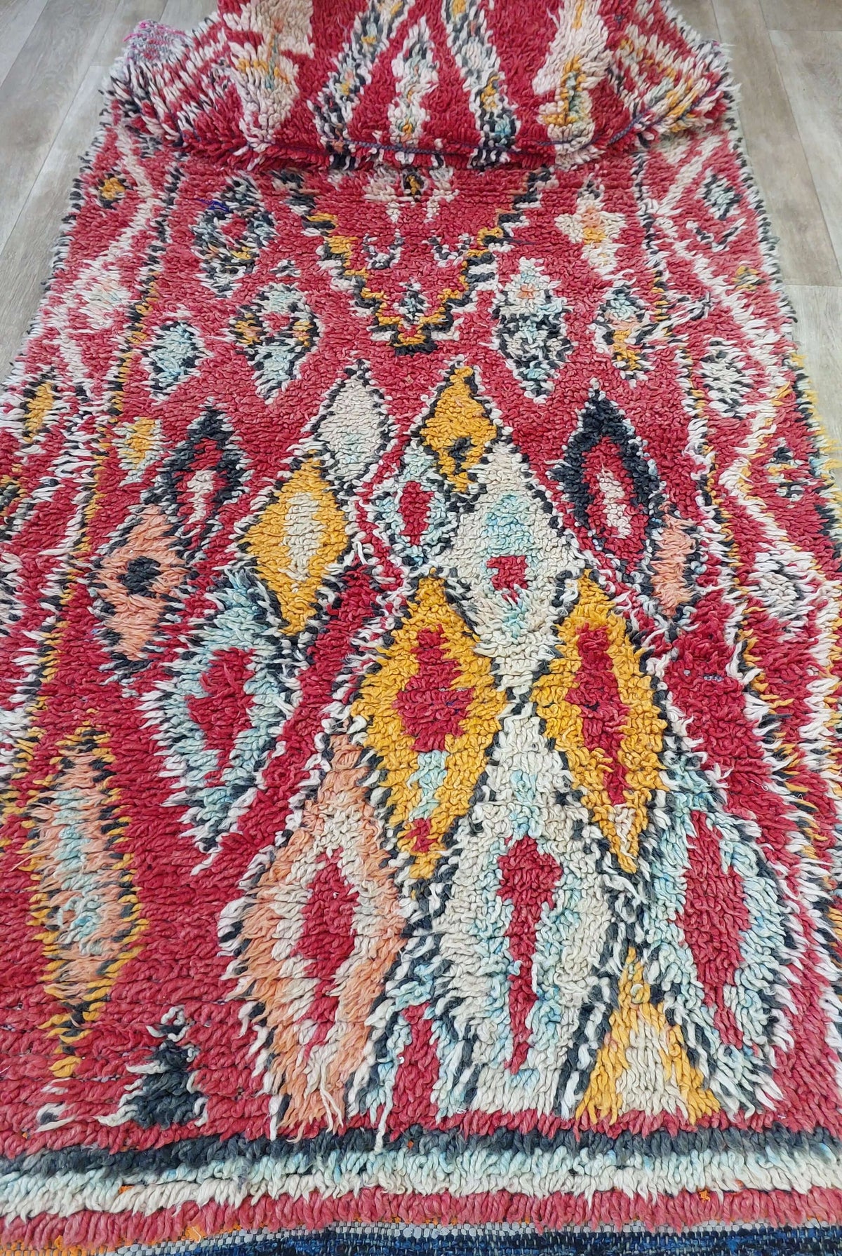 VINTAGE MOROCCAN RUNNER RUG MoroccanBazzArts