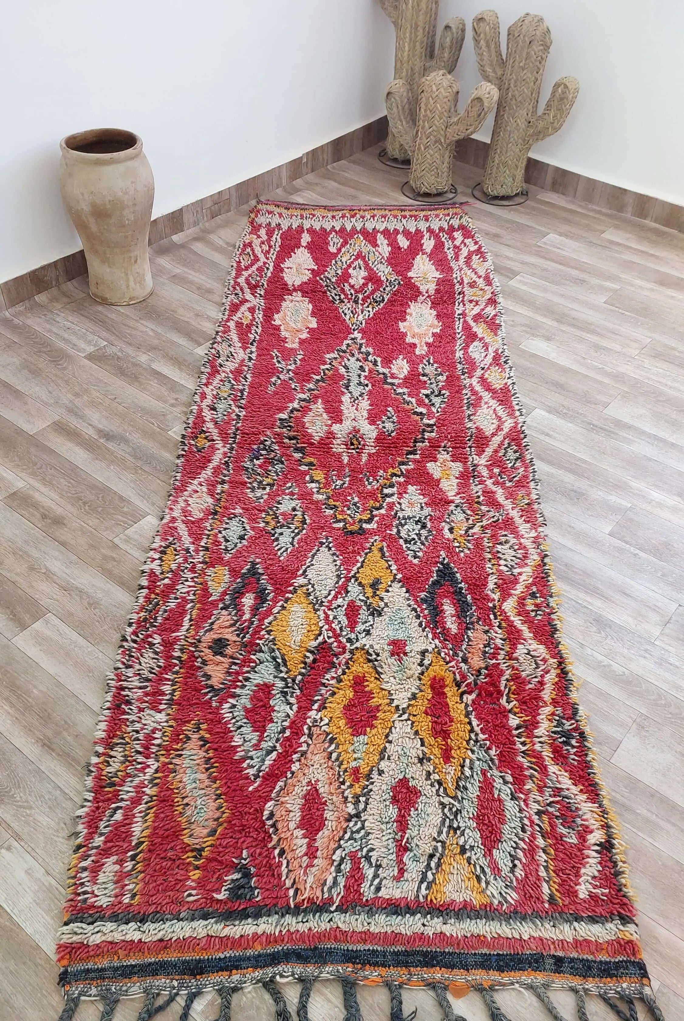 VINTAGE MOROCCAN RUNNER RUG MoroccanBazzArts