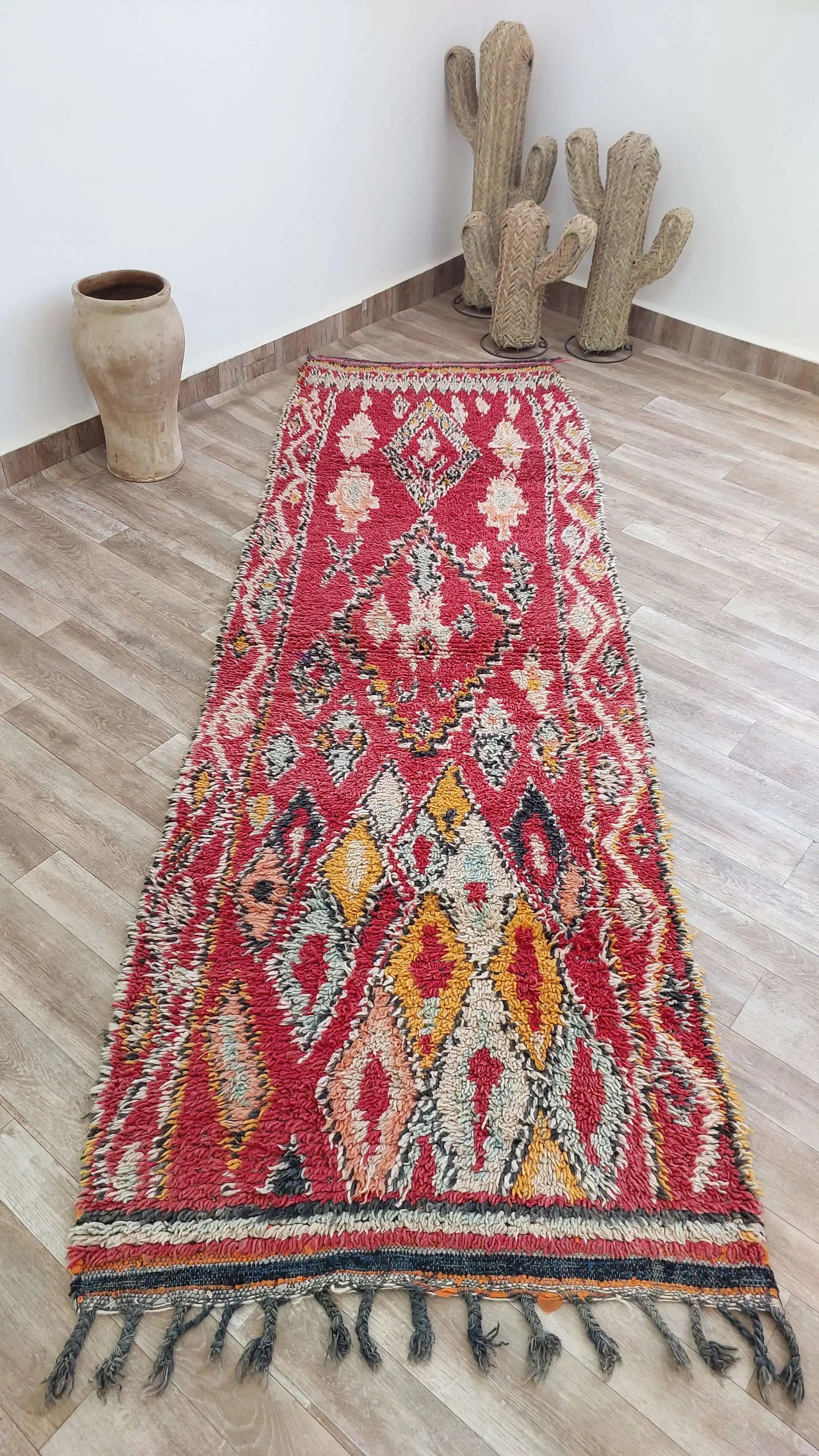 VINTAGE MOROCCAN RUNNER RUG MoroccanBazzArts