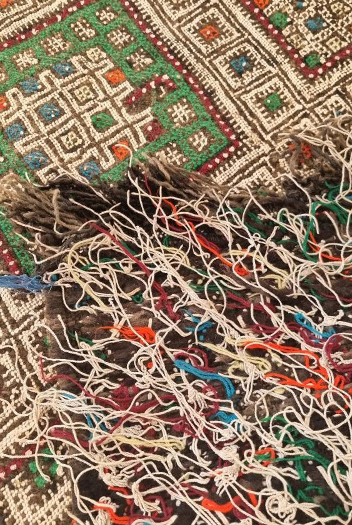 Vintage Moroccan Kilim Runner: Beni Mguild Flatweave Rug, Authentic Berber Hallway Carpet 3'3"x17'4" MoroccanBazzArts