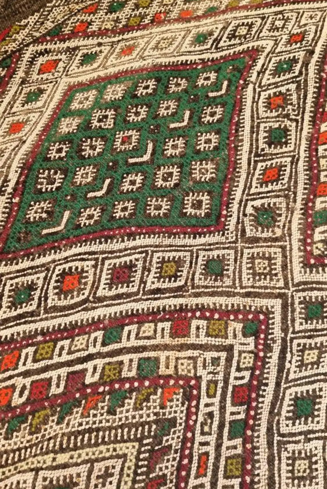 Vintage Moroccan Kilim Runner: Beni Mguild Flatweave Rug, Authentic Berber Hallway Carpet 3'3"x17'4" MoroccanBazzArts