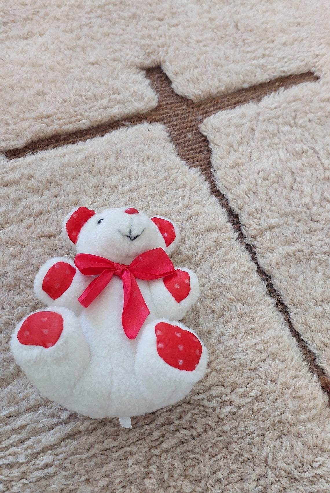 Authentic Moroccan Beni Mrirt Rug: Hand-Knotted Berber Wool Carpet for Boho Home Decor MoroccanBazzArts