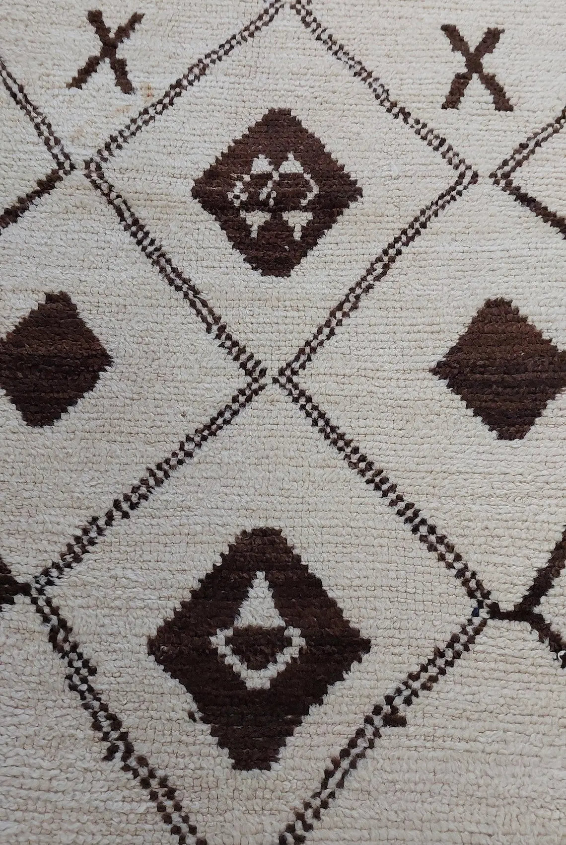 Rare Vintage Moroccan Azilal Runner: 1970s Berber Handwoven Wool Rug for Hallway or Living Room MoroccanBazzArts