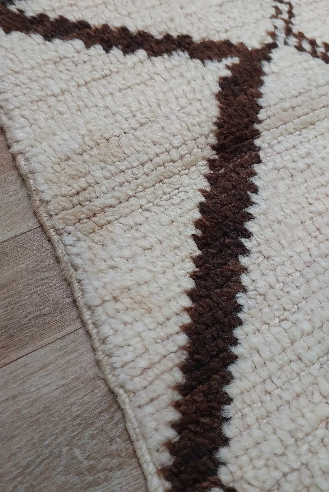 Rare Vintage Moroccan Azilal Runner: 1970s Berber Handwoven Wool Rug for Hallway or Living Room MoroccanBazzArts