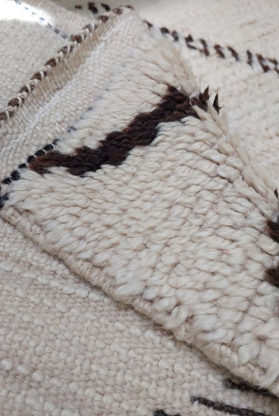 Rare Vintage Moroccan Azilal Runner: 1970s Berber Handwoven Wool Rug for Hallway or Living Room MoroccanBazzArts