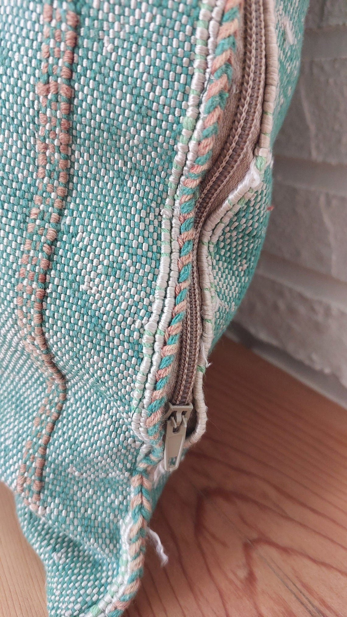 Luxurious Green Moroccan Cactus Sabra Silk Pillow Cover - Boho Berber Decor Wedding Gift For Mom MoroccanBazzArts