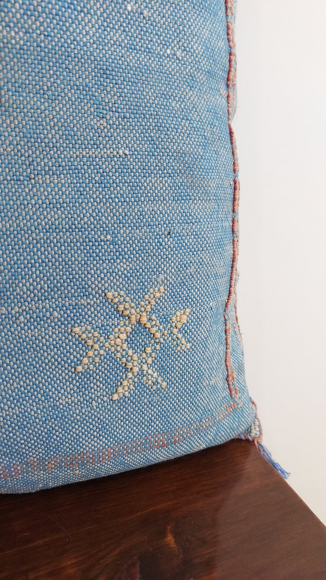 1 Set Of Two Handmade Cactus Silk Pillows Cases MoroccanBazzArts