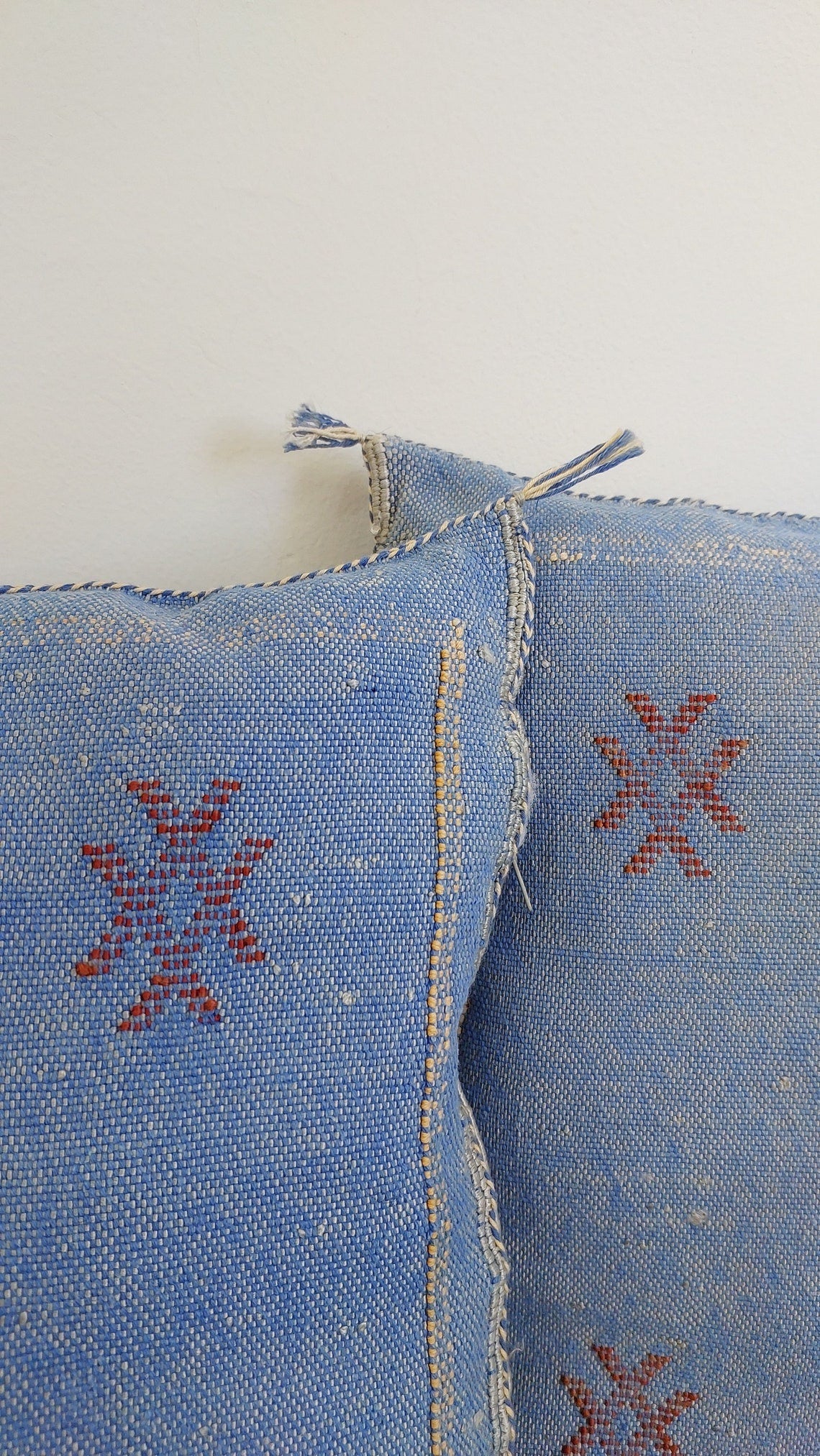 Set Of Two Handmade Cactus Silk Pillows Cases MoroccanBazzArts