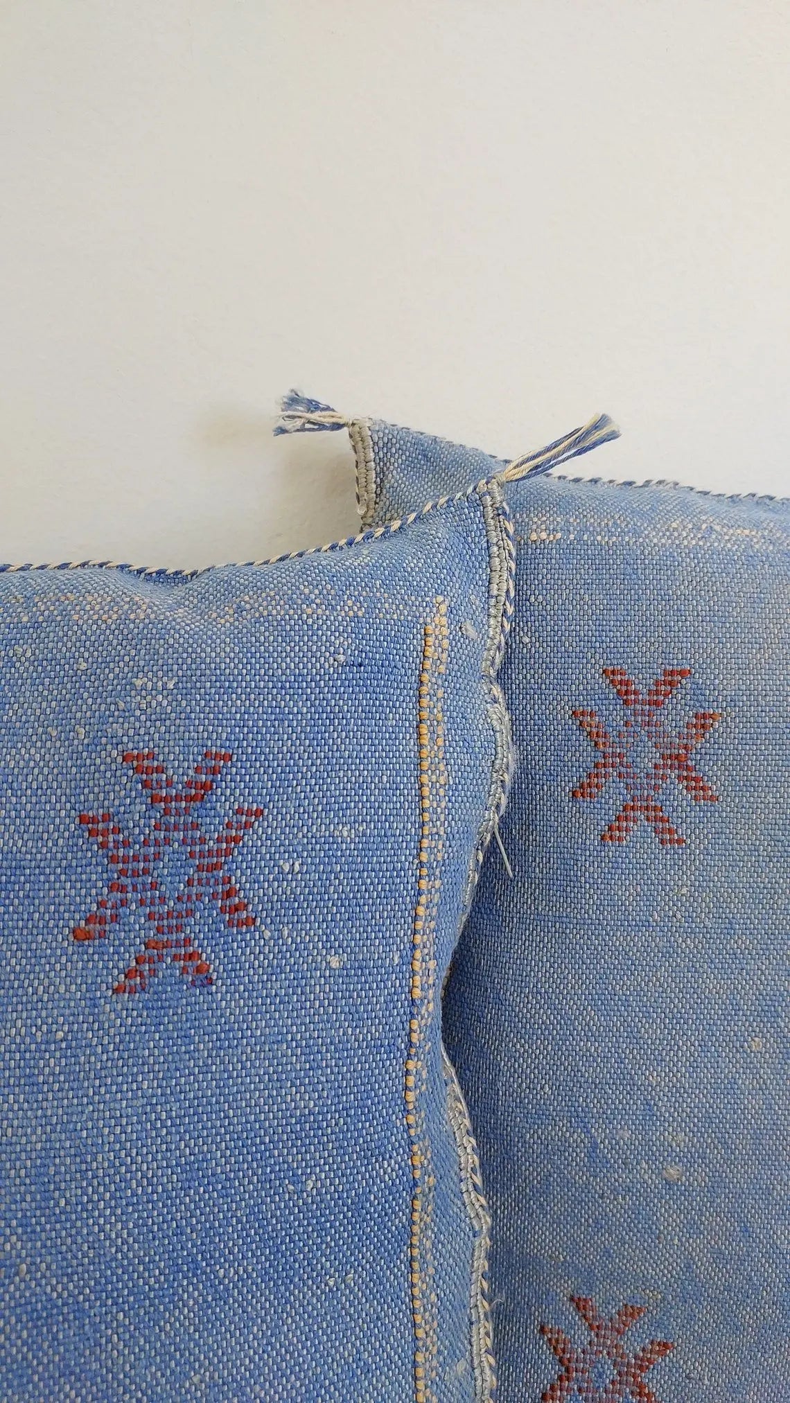 Set Of Two Handmade Cactus Silk Pillows Cases MoroccanBazzArts
