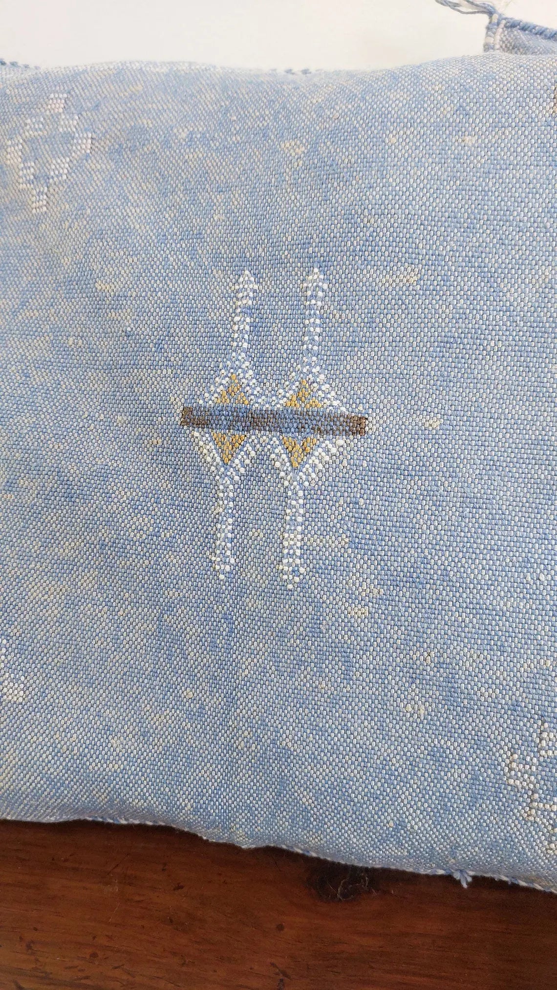 Set Of Two Handmade Cactus Silk Pillows Cases MoroccanBazzArts