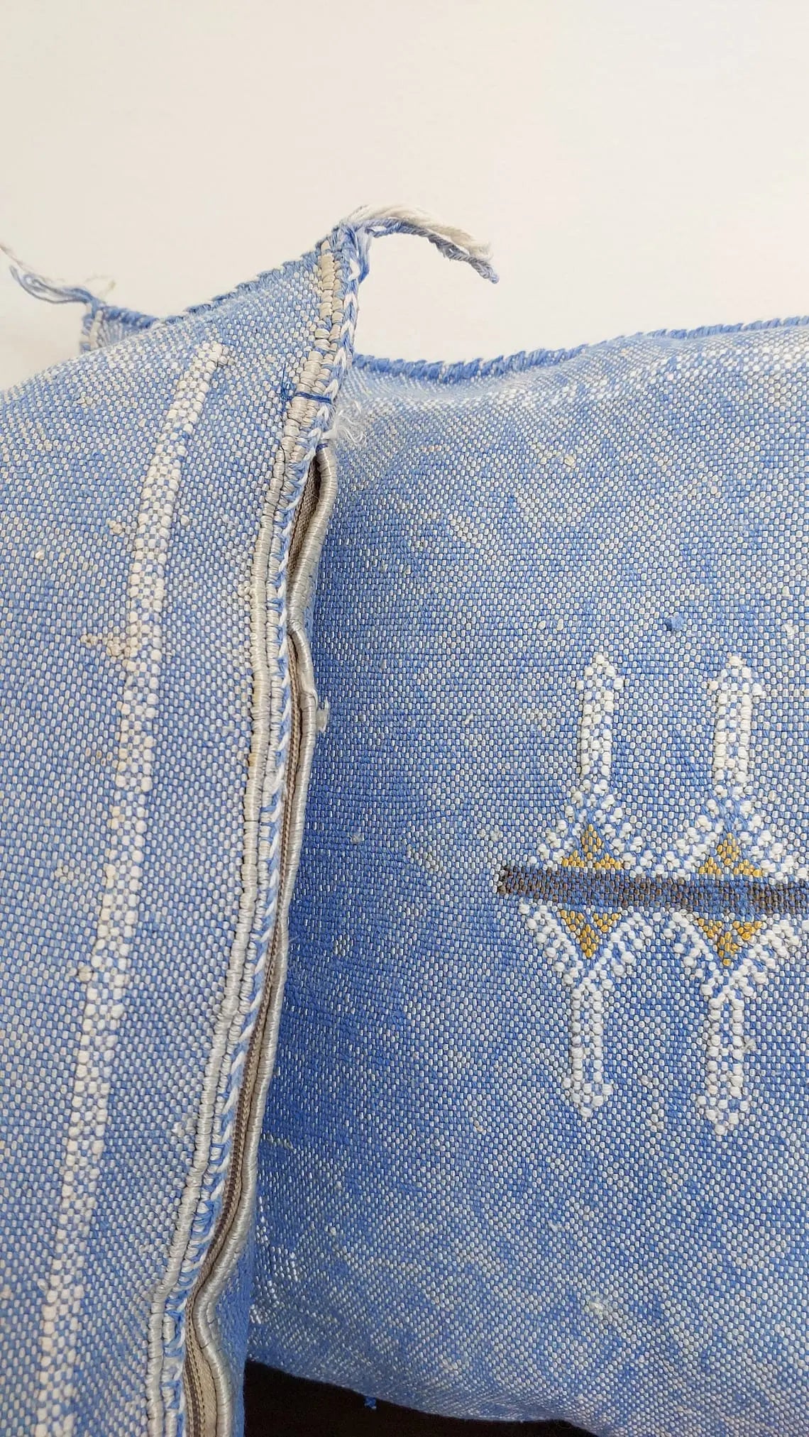 Set Of Two Handmade Cactus Silk Pillows Cases MoroccanBazzArts