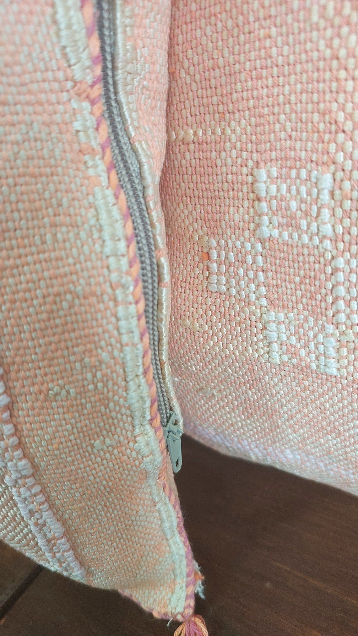 Set Of Two Moroccan Pillows - Handmade Cactus Silk Pillows Cases - Decorative Berber Pillows. MoroccanBazzArts