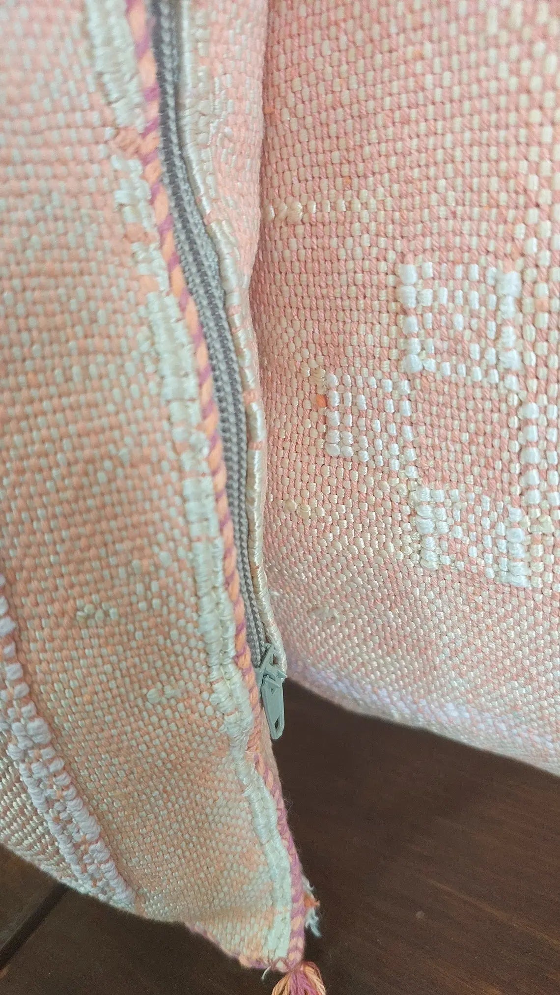 Set Of Two Moroccan Pillows - Handmade Cactus Silk Pillows Cases - Decorative Berber Pillows. MoroccanBazzArts