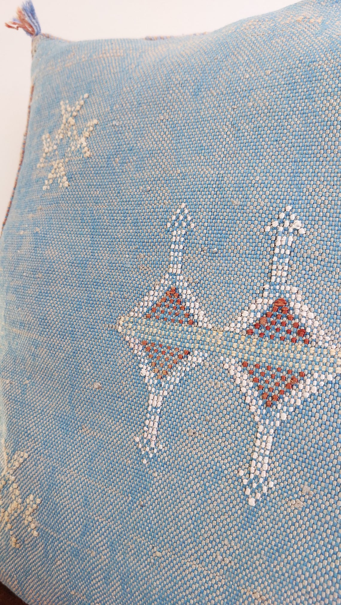 1 Set Of Two Handmade Cactus Silk Pillows Cases MoroccanBazzArts