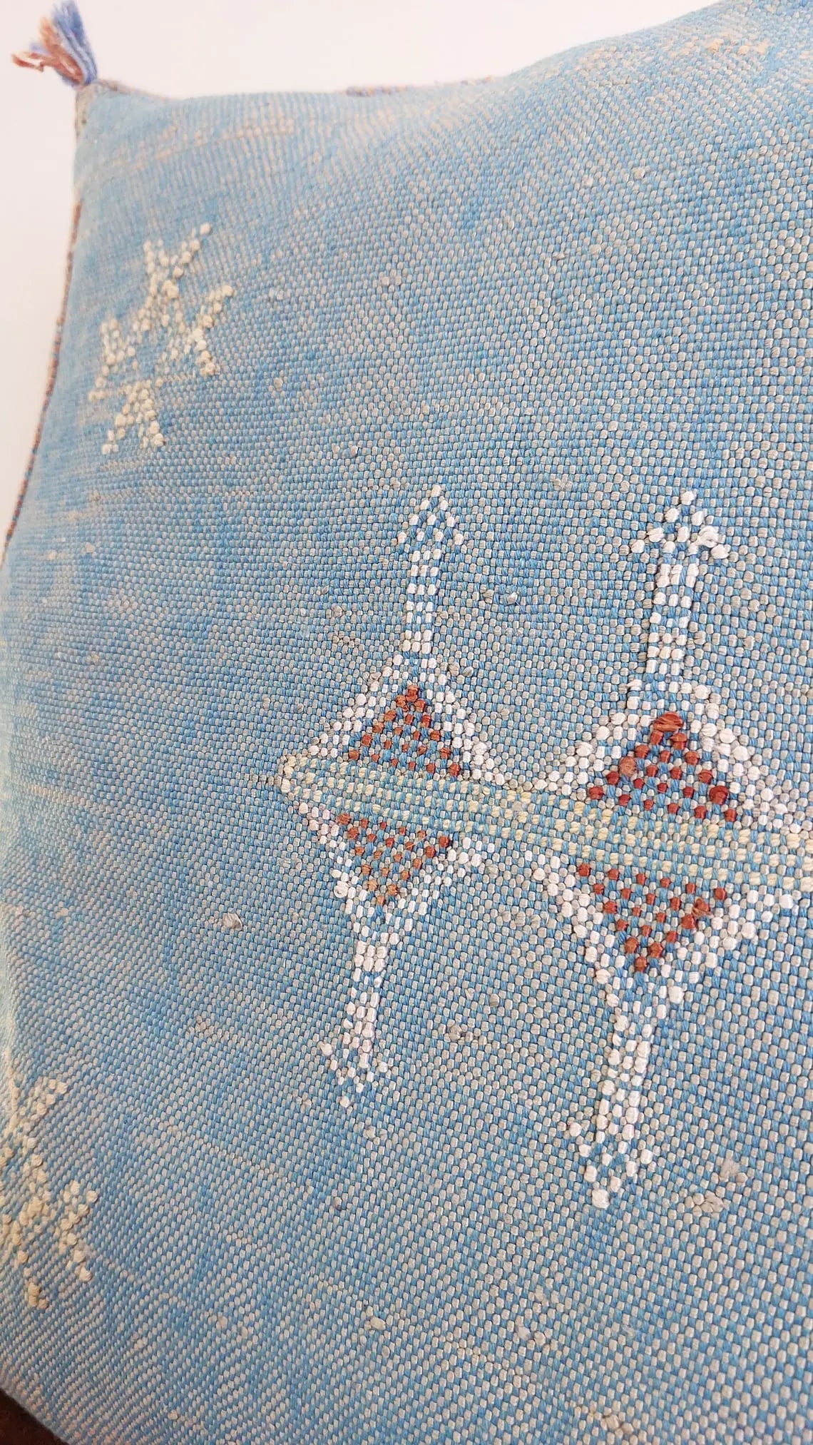 1 Set Of Two Handmade Cactus Silk Pillows Cases MoroccanBazzArts