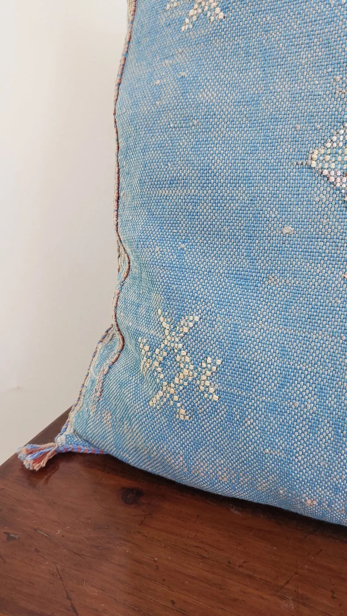 1 Set Of Two Handmade Cactus Silk Pillows Cases MoroccanBazzArts