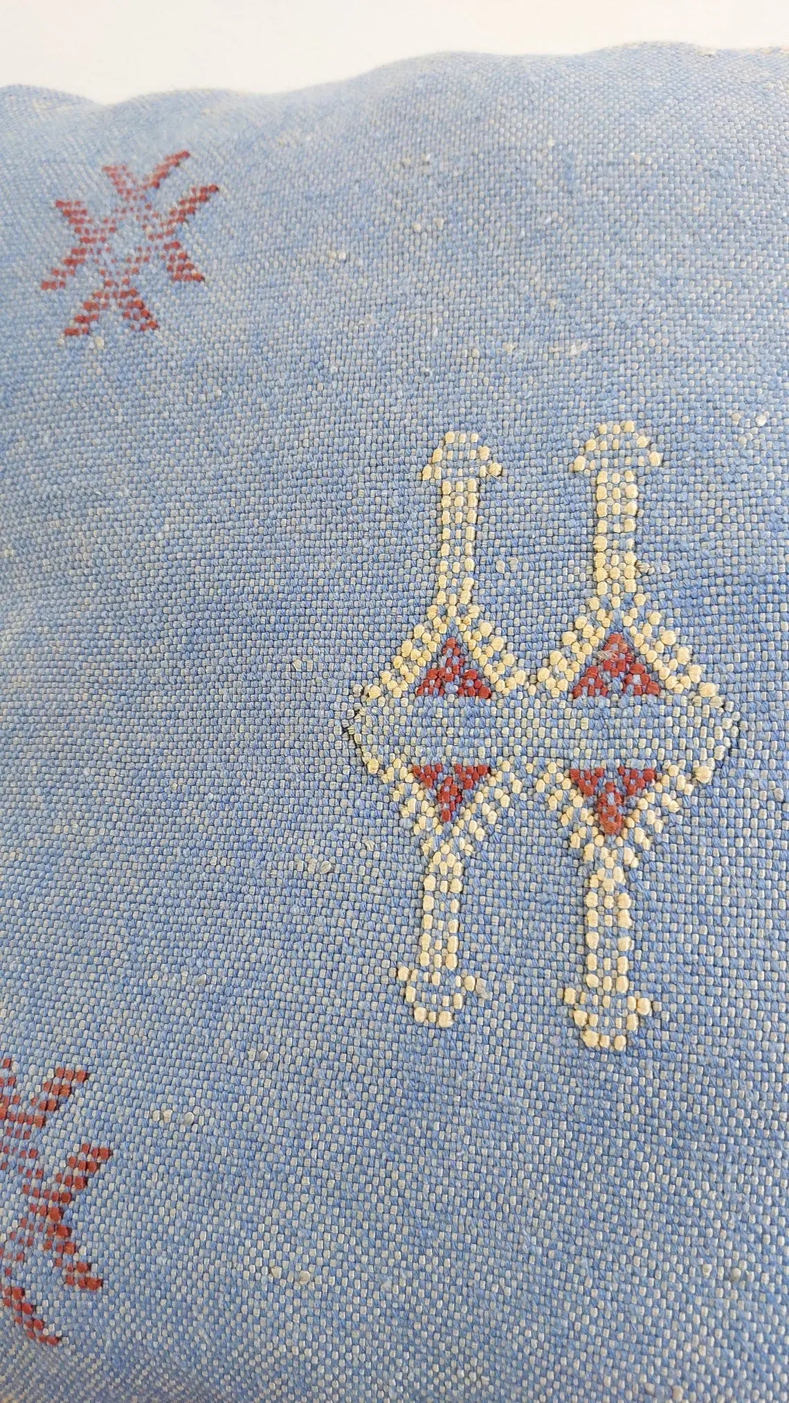 Set Of Two Handmade Cactus Silk Pillows Cases MoroccanBazzArts