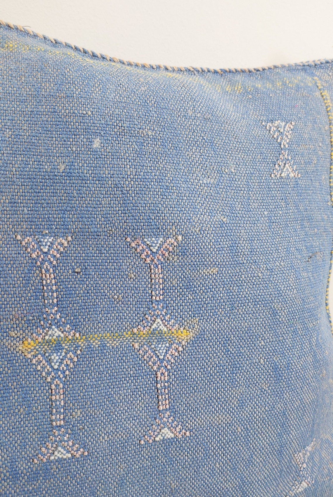 Set Of Two Handmade Cactus Silk Pillows Cases MoroccanBazzArts