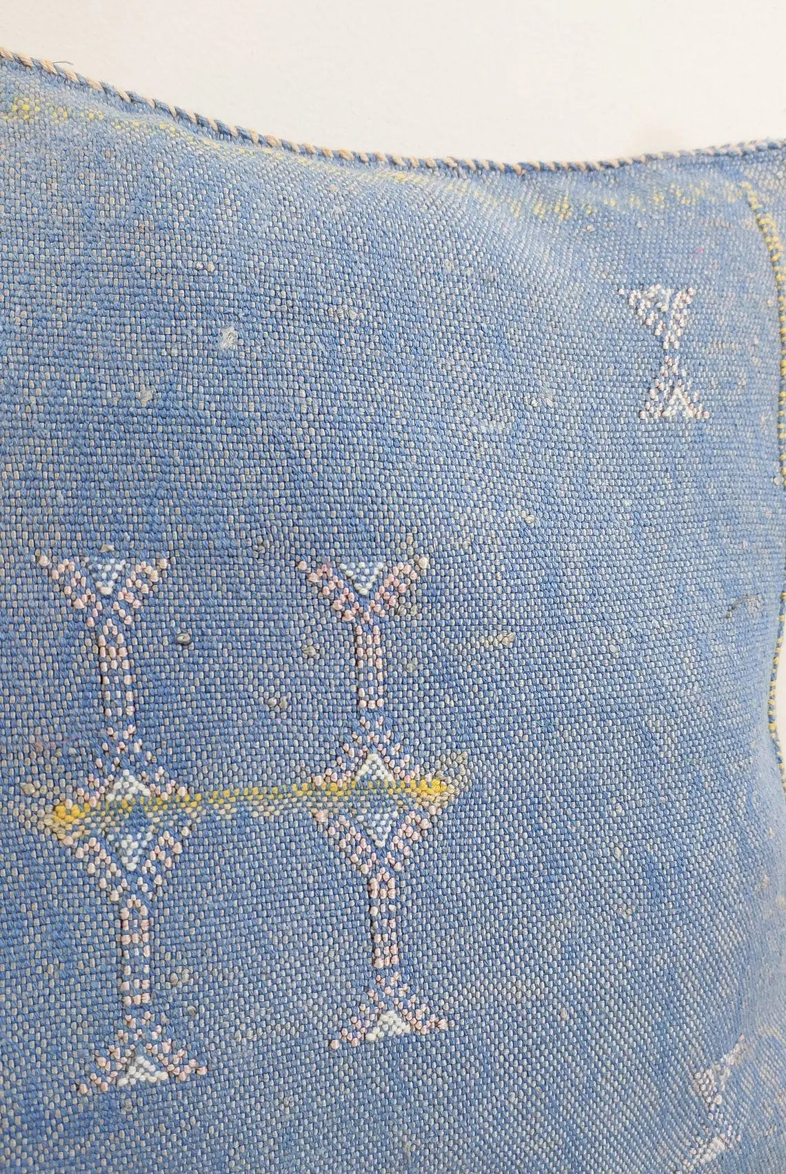 Set Of Two Handmade Cactus Silk Pillows Cases MoroccanBazzArts