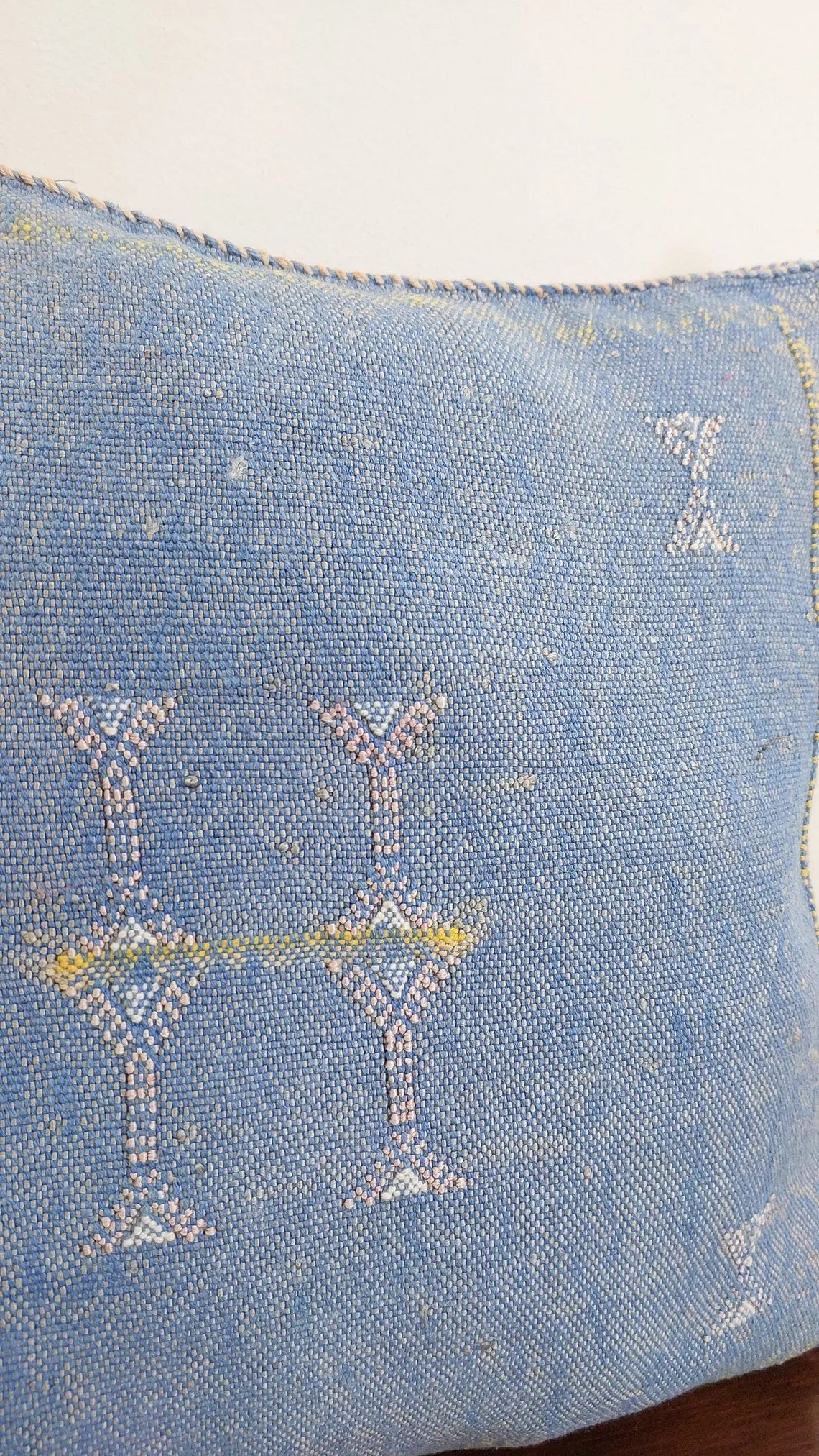 Set Of Two Handmade Cactus Silk Pillows Cases MoroccanBazzArts