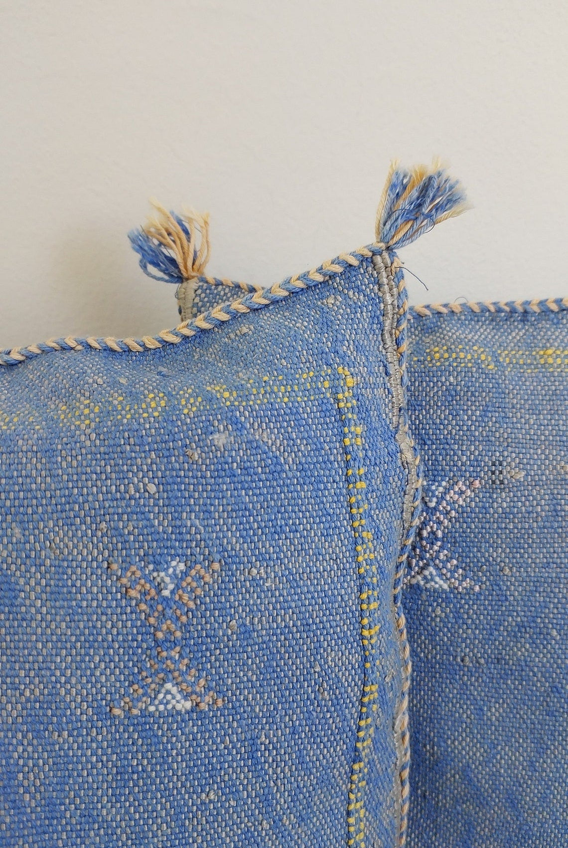 Set Of Two Handmade Cactus Silk Pillows Cases MoroccanBazzArts