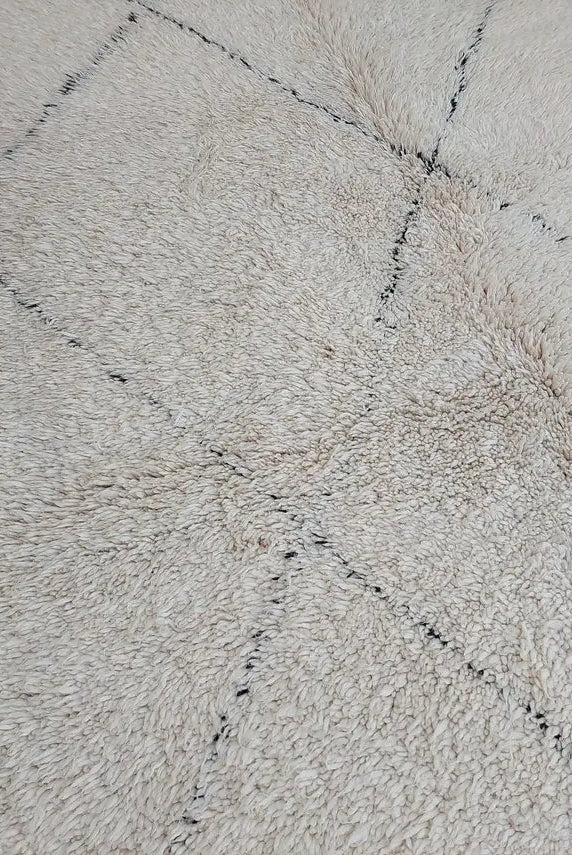 Authentic Beni Ourain Moroccan Rug - Handmade Lamb Wool Berber Carpet (5.10x9.9 Ft) MoroccanBazzArts