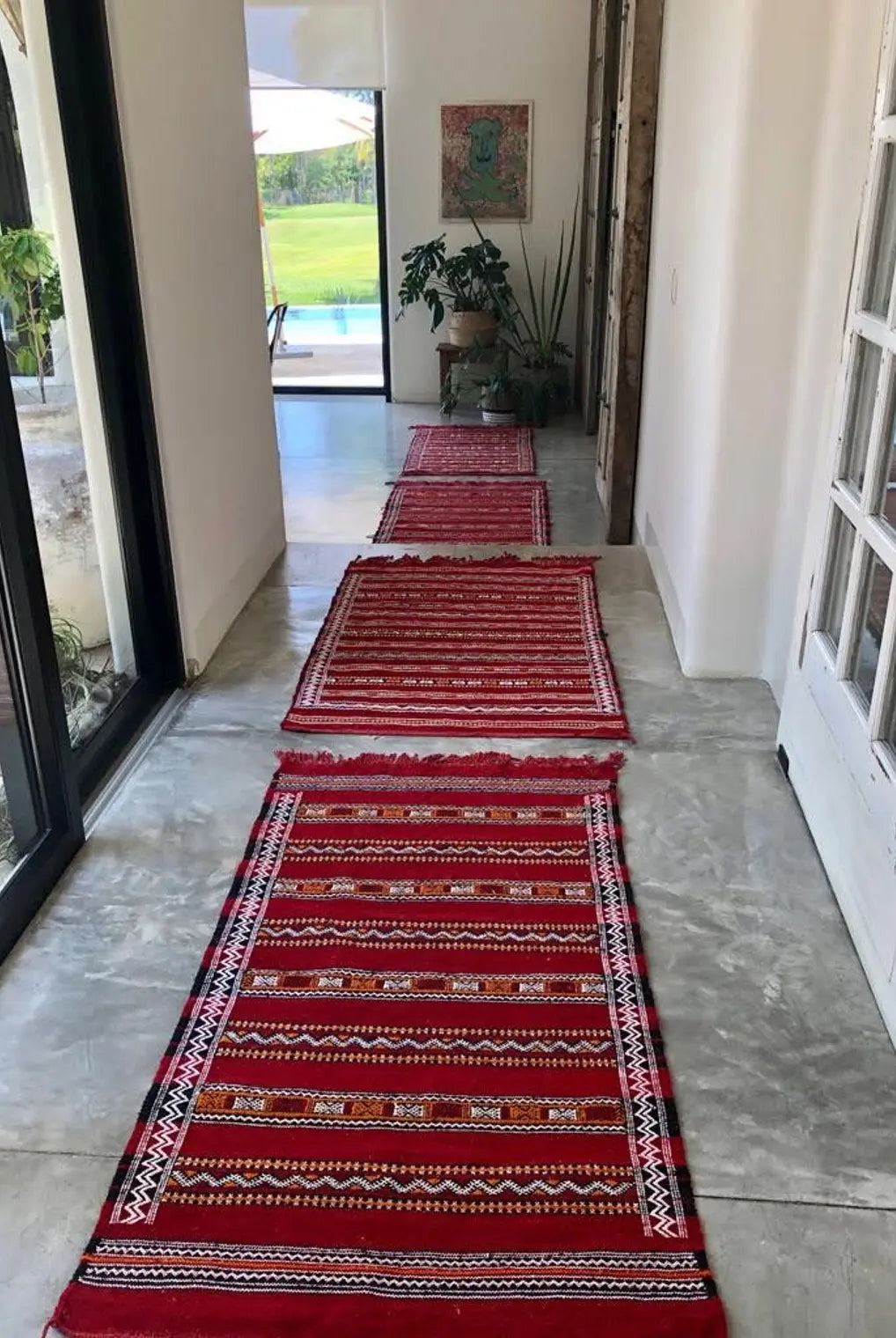 Moroccan Kilim Rug - Vintage Moroccan Rug, Flat Weave Rug, Handmade Berber Kilim Rug, Berber Carpet, Moroccan Rug, 158 X 85 Cm MoroccanBazzArts