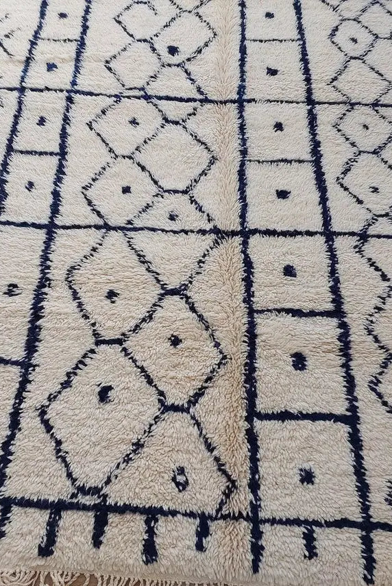 Authentic Moroccan Berber Handmade Wool Rug In Traditional Design MoroccanBazzArts