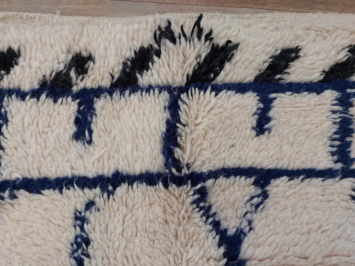 Authentic Moroccan Berber Handmade Wool Rug In Traditional Design MoroccanBazzArts