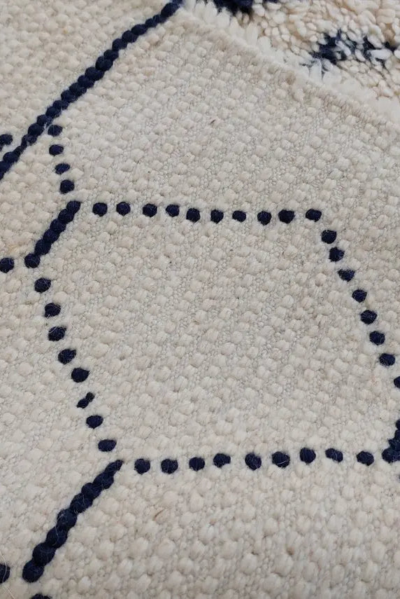 Authentic Moroccan Berber Handmade Wool Rug In Traditional Design MoroccanBazzArts