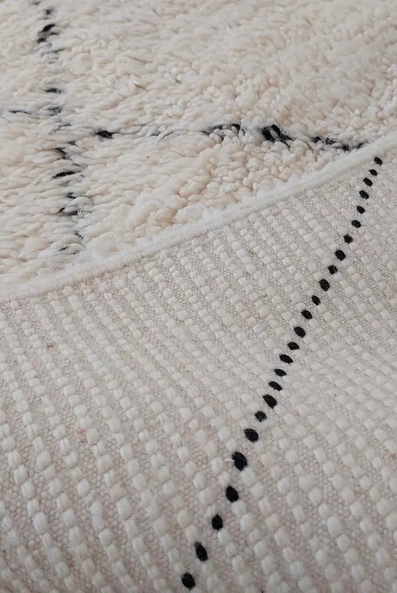 Authentic Moroccan Berber Handmade Wool Rug In Traditional Design 6x8.7 Ft MoroccanBazzArts