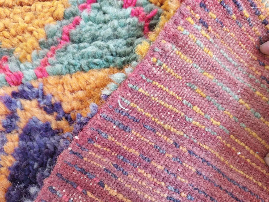 Vintageait Bou Ichaouen Opened Up Pillow Cover - Woven In One Piece - Eastern Moroccan Pillow - Hanging Wall Art - Handmade Berber Pillow MoroccanBazzArts