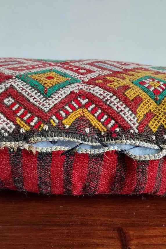 Moroccan Pillow - Kilim Pillow - Decorative Vintage Berber Pillow Case - Handmade Tribal Pillow Cover MoroccanBazzArts