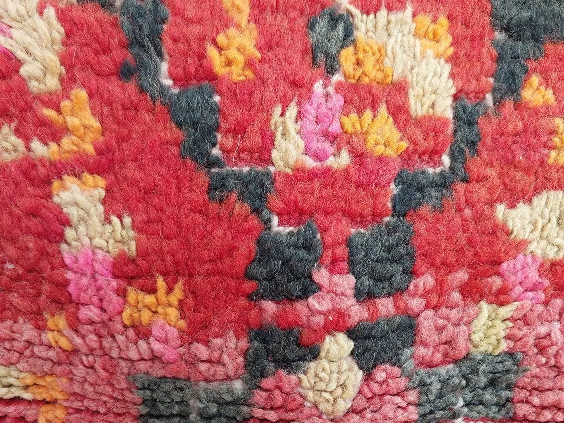 Vintage Ait Bou Ichaouen Opened Up Pillow Cover, Eastern Moroccan Pillow, Handmade Berber Pillow, Hanging Wall Art MoroccanBazzArts