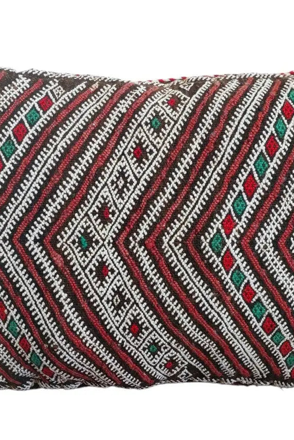 Vintage Moroccan Pillow - Handmade Berber Cushion - Kilim Pillow - Decorative Pillow Case. MoroccanBazzArts