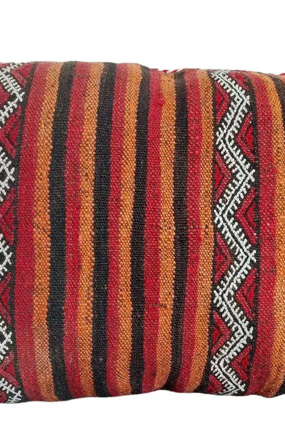 Vintage Moroccan Pillow - Handmade Berber Cushion - Kilim Pillow - Decorative Pillow Case. MoroccanBazzArts