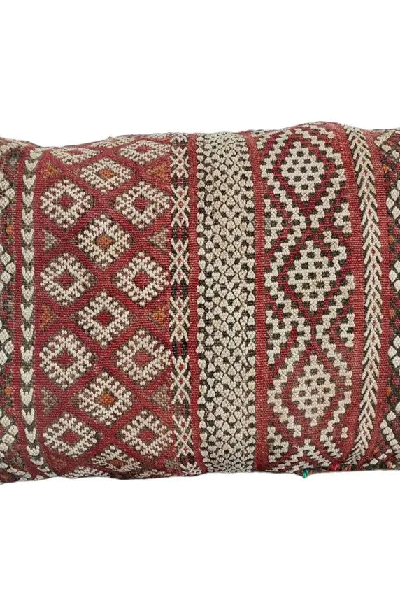 Vintage Moroccan Pillow - Handmade Berber Cushion - Kilim Pillow - Decorative Pillow Case. MoroccanBazzArts