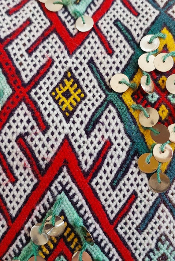 Decorative Vintage Berber Pillow Case - Handmade Tribal Moroccan Pillow Cover - Vintage Pillow. MoroccanBazzArts