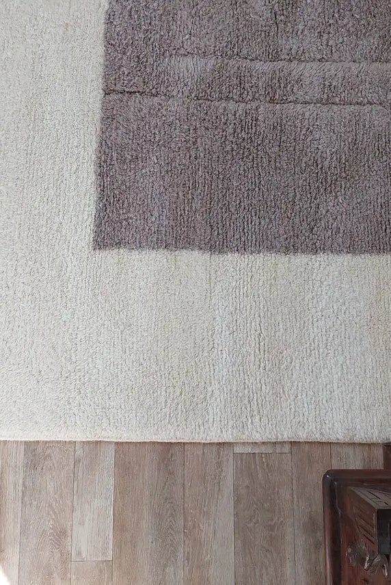 Plush Faded Lavender Moroccan Beni Mrirt Rug - Handwoven Neutral Berber Rug For Contemporary Living Spaces MoroccanBazzArts