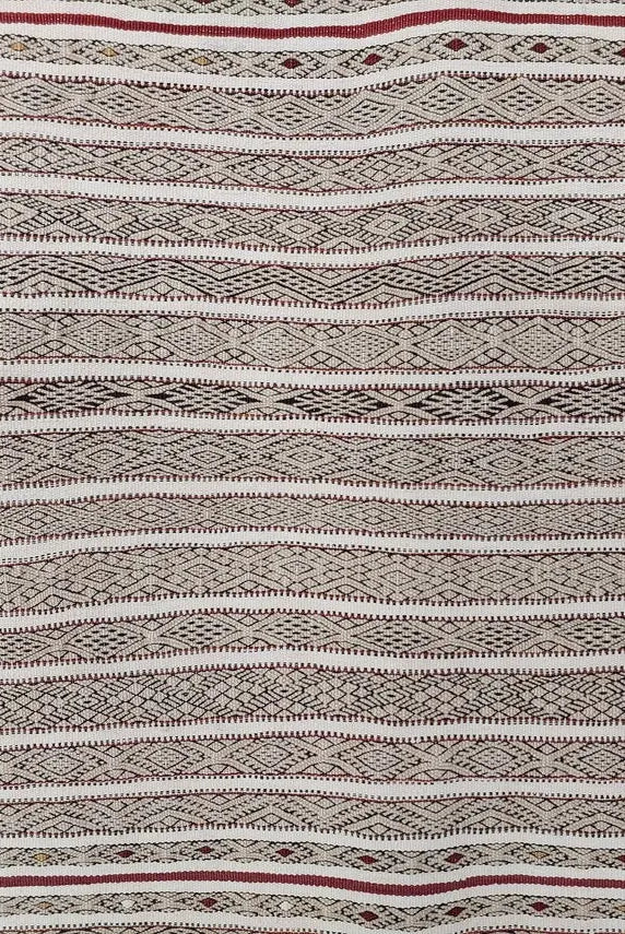 Beni Ourain Blanket Wool: Vintage Moroccan Handira, Authentic Berber Tribal Textile, Tassel Decor MoroccanBazzArts