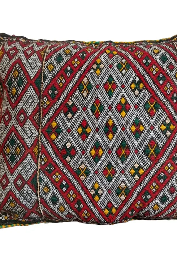 Vintage Moroccan Pillow - Handmade Berber Cushion - Kilim Pillow - Decorative Pillow Case. MoroccanBazzArts