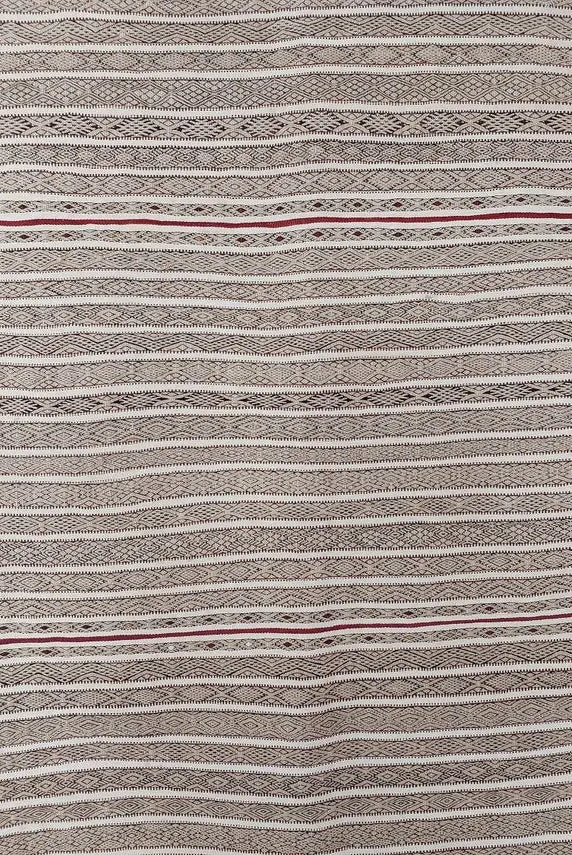 Beni Ourain Blanket Wool: Vintage Moroccan Handira, Authentic Berber Tribal Textile, Tassel Decor MoroccanBazzArts
