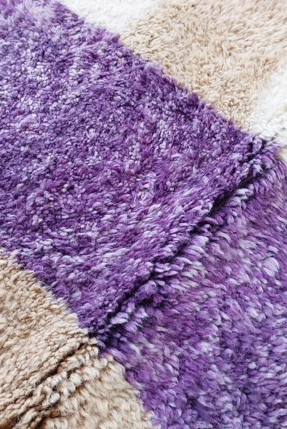 Craftsmanship Carpet Moroccan Wool Rug 7x10: Handknotted Beni Mrirt Geometric Large Area Rug MoroccanBazzArts