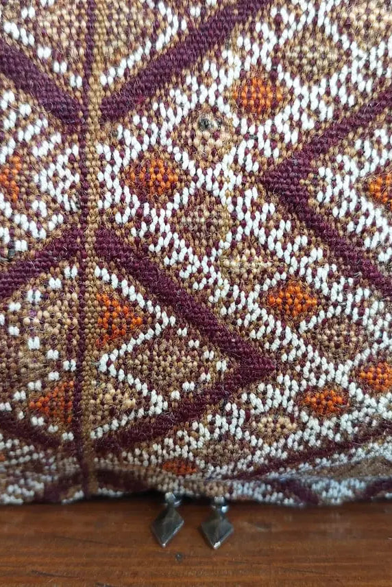 Vintage Moroccan Pillow - Handmade Berber Cushion - Kilim Pillow - Decorative Pillow Case. 13x29 Inches MoroccanBazzArts