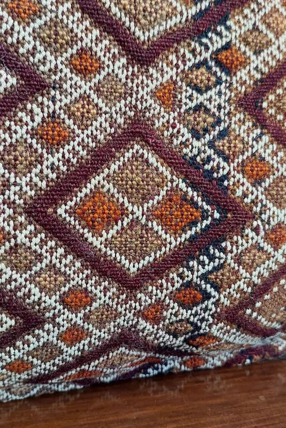 Vintage Moroccan Pillow - Handmade Berber Cushion - Kilim Pillow - Decorative Pillow Case. 13x29 Inches MoroccanBazzArts