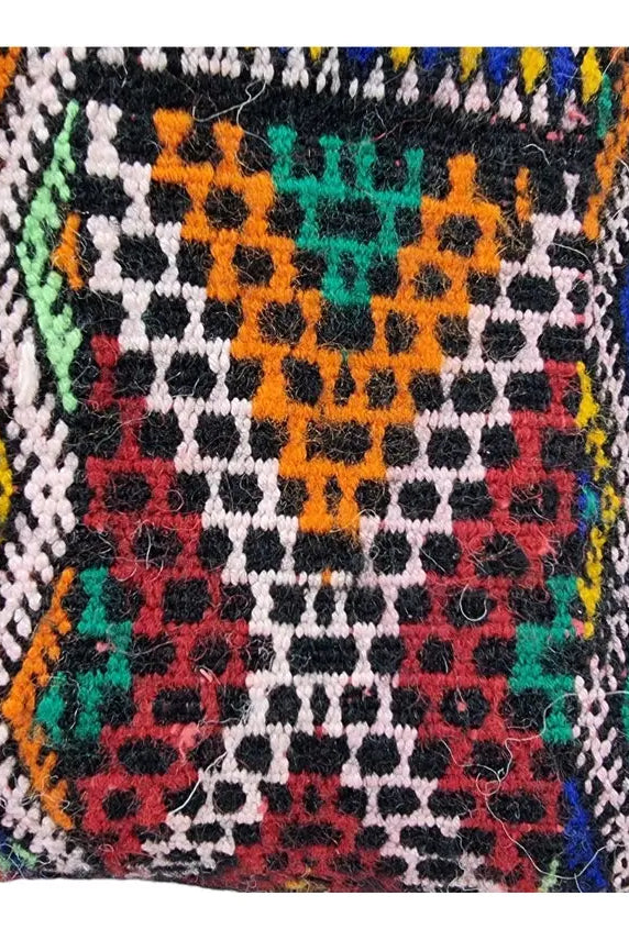 Stunning Vintage Moroccan Lumbar Pillow - Handmade Berber Cushion - Double Sided Berber Lumbar Case - Authentic Bohemian Pillow. 14x35 Inch MoroccanBazzArts
