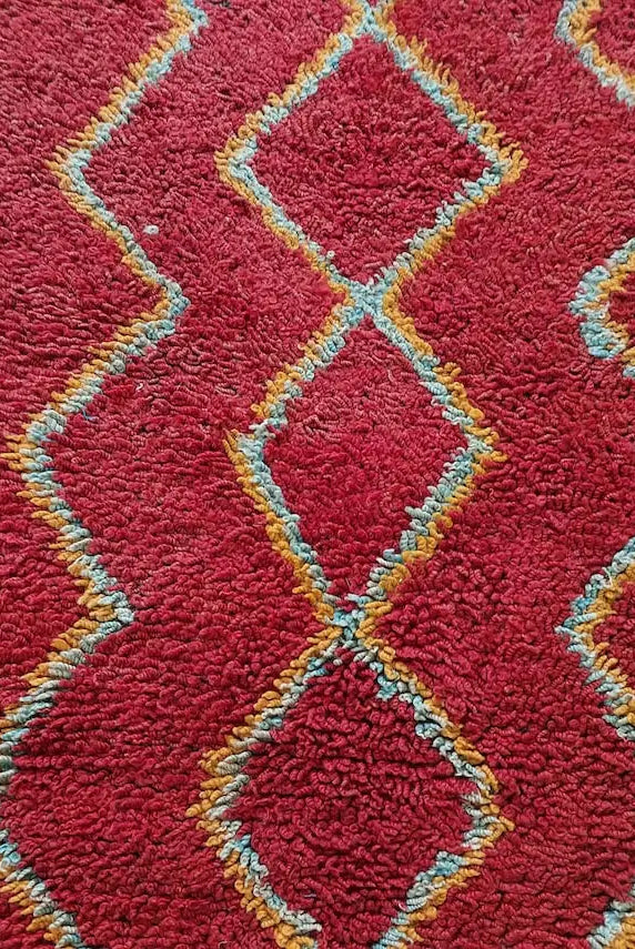 Small Moroccan Rug Runner - Vintage Azilal Rug - Handknotted Runner Rug- Handmade Rug - Hallway Rug 2.7x8.9ft MoroccanBazzArts