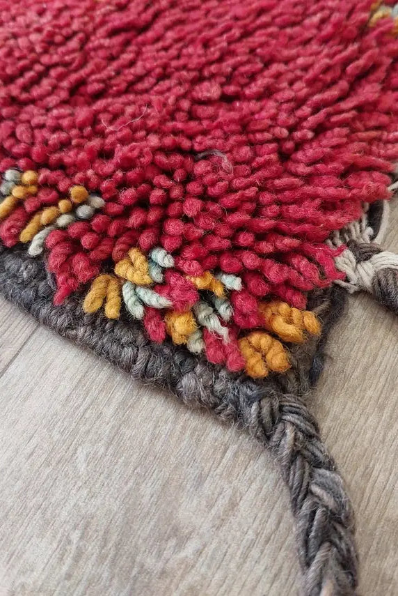 Small Moroccan Rug Runner - Vintage Azilal Rug - Handknotted Runner Rug- Handmade Rug - Hallway Rug 2.7x8.9ft MoroccanBazzArts