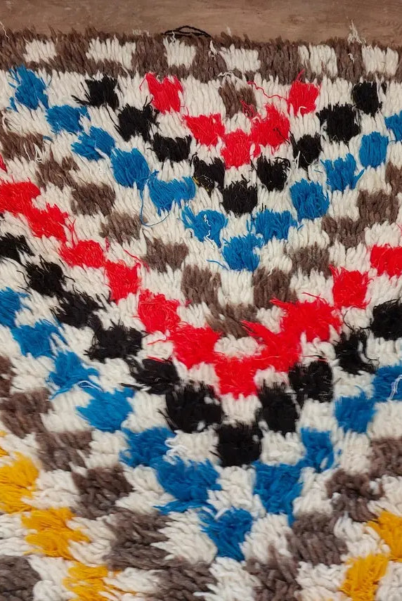 Vibrant Moroccan Boucherouite Runner: Sustainable Handmade Berber Rug for Hallway or Living Room MoroccanBazzArts
