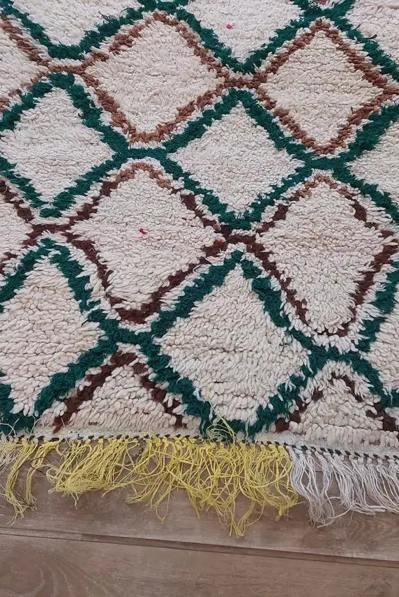 Authentic Vintage Azilal Berber Rug: Handcrafted Moroccan Small Runner For Living Room Or Kitchen MoroccanBazzArts